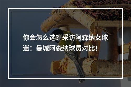你会怎么选？采访阿森纳女球迷：曼城阿森纳球员对比！