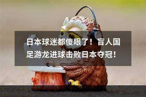 日本球迷都傻眼了！盲人国足游龙进球击败日本夺冠！