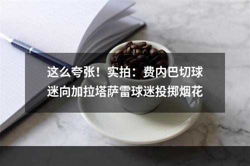 这么夸张！实拍：费内巴切球迷向加拉塔萨雷球迷投掷烟花
