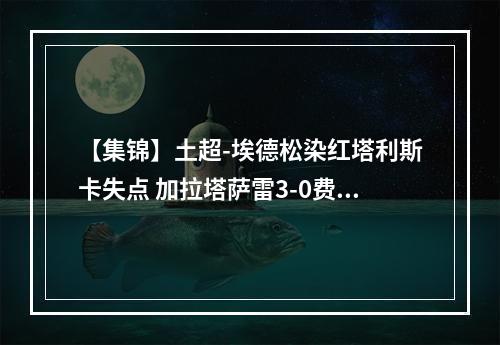 【集锦】土超-埃德松染红塔利斯卡失点 加拉塔萨雷3-0费内巴切