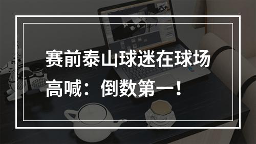 赛前泰山球迷在球场高喊：倒数第一！