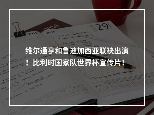 维尔通亨和鲁迪加西亚联袂出演！比利时国家队世界杯宣传片！