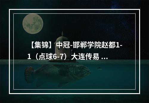 【集锦】中冠-邯郸学院赵都1-1（点球6-7）大连传易 杨礼浩破门