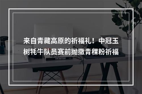 来自青藏高原的祈福礼！中冠玉树牦牛队员赛前抛撒青稞粉祈福