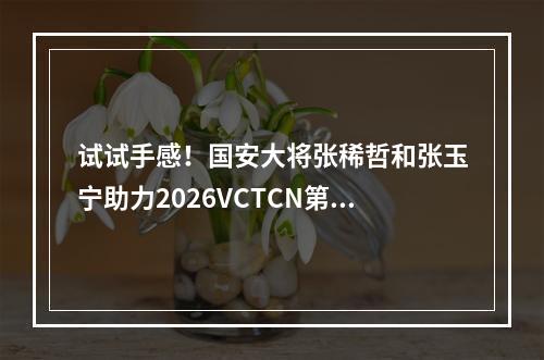 试试手感！国安大将张稀哲和张玉宁助力2026VCTCN第一赛段