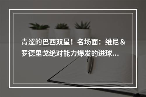 青涩的巴西双星！名场面：维尼＆罗德里戈绝对能力爆发的进球！