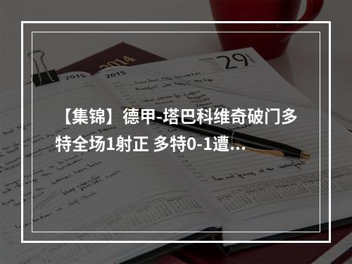 【集锦】德甲-塔巴科维奇破门多特全场1射正 多特0-1遭门兴绝杀