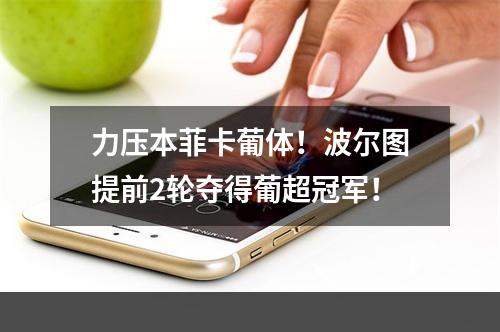 力压本菲卡葡体！波尔图提前2轮夺得葡超冠军！