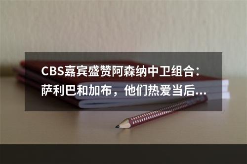 CBS嘉宾盛赞阿森纳中卫组合：萨利巴和加布，他们热爱当后卫