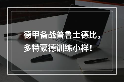 德甲备战普鲁士德比，多特蒙德训练小样！