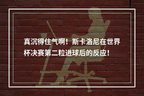 真沉得住气啊！斯卡洛尼在世界杯决赛第二粒进球后的反应！