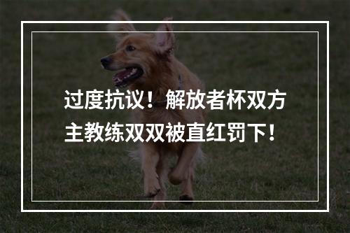 过度抗议！解放者杯双方主教练双双被直红罚下！
