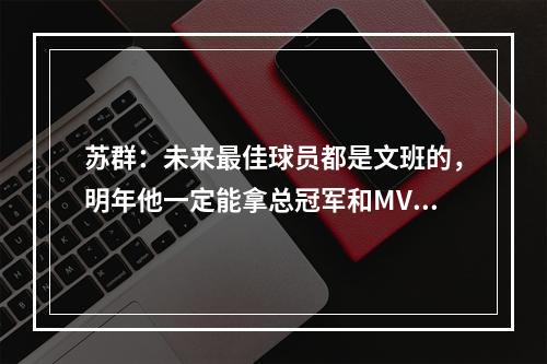 苏群：未来最佳球员都是文班的，明年他一定能拿总冠军和MVP！