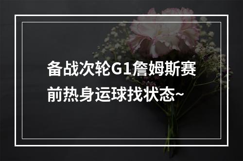 备战次轮G1詹姆斯赛前热身运球找状态~