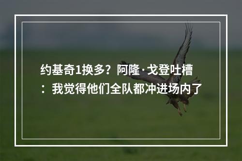 约基奇1换多？阿隆·戈登吐槽：我觉得他们全队都冲进场内了