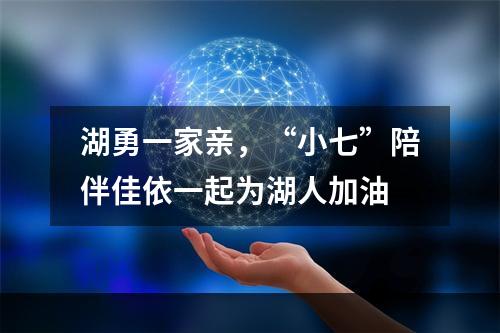 湖勇一家亲，“小七”陪伴佳依一起为湖人加油