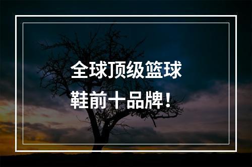全球顶级篮球鞋前十品牌！