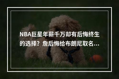 NBA巨星年薪千万却有后悔终生的选择？詹后悔给布朗尼取名字